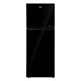 Haier 328L Top Mount Refrigerator | 2 Star | Frost Free | Black Glass Finish | HRF-3782PKG-P