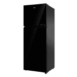 Haier 328L Top Mount Refrigerator | 2 Star | Frost Free | Black Glass Finish | HRF-3782PKG-P