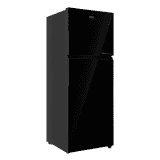 Haier 328L Top Mount Refrigerator | 2 Star | Frost Free | Black Glass Finish | HRF-3782PKG-P