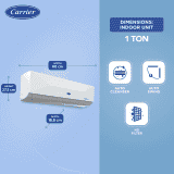 Carrier Inverter AC | 1 Ton | 5 Star |  XCEL EDGE EXi