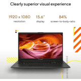 Asus Vivobook GO 15 | AMD Ryzen 5 Quad Core 7520U | 16 GB | 512 GB SSD | 39.62 (15.6 Inch) | Black | E1504FA-NJ549WS