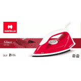 Havells Glace Ruby Dry Iron | 750 W | Red