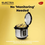Pigeon Electra Electric Pressure Cooker | 3 L | Silver
