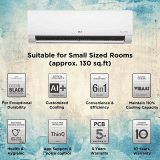 LG 6 in 1 Convertible 1 Ton Inverter Split Ac | 5 Star | White | TSNQ14JWZE