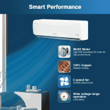 Voltas 1.5 Ton 3 Star Adjustable Inverter Split AC | 183V Vectra Prime 4503447 | White