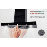 Elica  FL 900 SPT HAC MS NERO Auto Clean Wall Mounted Chimney | Black