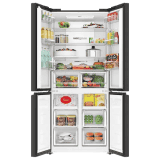 Haier Frost Free French Door Convertible Refrigerator | 520 L | Black Glass | HRB-600KGU1