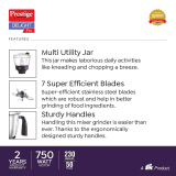 Prestige Delight Pro 6 Jar Mixer Grinder | 750 Watts | 6 Super Efficient Blades | 42532