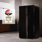 Haier Frost Free Side By Side Refrigerator | 602 L | Black Glass | HRS-682KGU1