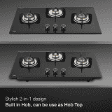 Kaff Built in Hob Glass Automatic Hob | 3 Burners | 78 cm | Black | VRH783