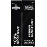 Haier Frost Free Side By Side Refrigerator | 602 L | Black Glass | HRS-682KGU1