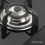 Kaff Built in Hob Glass Automatic Hob | 3 Burners | 78 cm | Black | VRH783