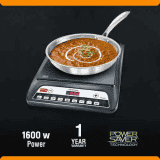 Prestige PIC 20.0 Induction Cooktop with Push Buttons | 1600 W | Black