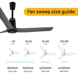 Atomberg Aris Contour Smart Ceiling Fan | 1200 mm | 3 Blade | Regent Grey
