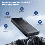 Lapcare Smart Tank Fast Power Bank | Black |  LPB-003