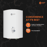 Orient Electric Prithvi+ Storage Water heater |  6L |  White