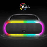 iGear Grape Portable Wireless Speaker with Wireless Rechargeable Mic | 70W | TWS Mode | Black