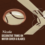 Havells Nicola ES Ceiling Fan | 1200mm | Gold Mist Copper
