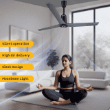 Atomberg Aris Contour Smart Ceiling Fan | 1200 mm | 3 Blade | Regent Grey