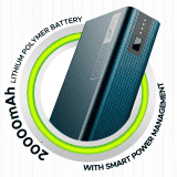 boAt PB400 Energyshroom Power Bank | 20000 mah | Steel Blue