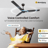 Atomberg Renesa Smart BLDC Ceiling Fan | Remote Control & LED Indicators | 1200 mm | 5 Star | Midnight Black