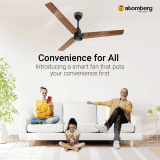 Atomberg Renesa Smart BLDC Ceiling Fan | Remote Control & LED Indicators | 1200 mm | 5 Star | Matt Brown & Black