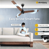 Atomberg Renesa Smart BLDC Ceiling Fan | Remote Control & LED Indicators | 1200 mm | 5 Star | Matt Brown & Black