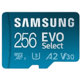 Samsung EVO Select MicroSDXC Memory Card | Class 10 130 MB/s | 256 GB | With Adapter
