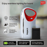 Impex Rechargeable LED Lantern | White & Red | IL 677