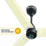 Atomberg Renesa Ceiling Fan | 1200 mm | 3 Blade | BLDC Ceiling Fan with Remote Control & LED Indicators | Ivory & Black