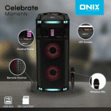 Onix Portable Party Speaker OPS 20 With Wireless Mic 20 W Bluetooth Speaker Mono Channel | Black