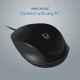 DSelect Dell Exclusive Wired Mouse | Black | DS111