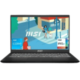 MSI Modern 15 Laptop | Intel Core i3 13th Gen 1315U | 8 GB | 512 GB SSD | Classic Black | 9S7-15H112-883