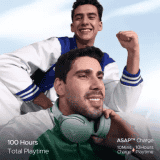 boAt Rockerz 551 ANC Wireless Headphone | Hybrid ANC | 100 HRS Playback | 40mm Drivers  | Sage Green