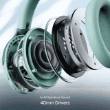 boAt Rockerz 551 ANC Wireless Headphone | Hybrid ANC | 100 HRS Playback | 40mm Drivers  | Sage Green