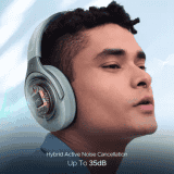 boAt Rockerz 551 ANC Wireless Headphone | Hybrid ANC | 100 HRS Playback | 40mm Drivers  | Sage Green