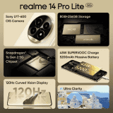realme 14 Pro Lite 5G | 8 GB | 128 GB | Glass Gold