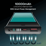 boAt Energyshroom PB300 Pro Power Bank | 10000mAh | Carbon Black