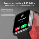 boAt Wave Connect Smartwatch | 4.64 cm (1.69 Inch) HD Display | Bluetooth Calling | Charcoal Black