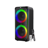 iGear X-Bass 60 Portable Bluetooth Party Speaker | 60W | Wireless Mic for Karaoke | Black