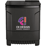 Godrej Semi Automatic Top Loading Washing Machine | 9 Kg | Crystal Grey | WSEDGE ULT 90 5.0 DB2M CSGR