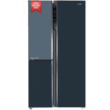 Haier Side by Side Refrigerator | 598L |  3-Star |  Expert Inverter | Grey Onyx Glass | HRT-683GOG-P