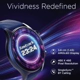 Fastrack Vivid Pro Smart Watch | Functional Crown | Black
