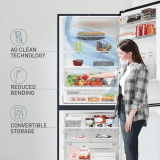 Panasonic Double Door Bottom Mount Refrigerator | 357 L | 2 Star | Prime Convertible 6 Stage Smart Inverter Frost-Free | NR-BK418BGMN