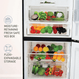 Panasonic Double Door Bottom Mount Refrigerator | 357 L | 2 Star | Prime Convertible 6 Stage Smart Inverter Frost-Free | NR-BK418BGMN