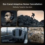 boAt Rockerz 551 ANC Pro Wireless Headphone | 42dB Hybrid Adaptive ANC | Dual Mics with ENx Tech | Cosmic Black