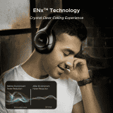 boAt Rockerz 551 ANC Pro Wireless Headphone | 42dB Hybrid Adaptive ANC | Dual Mics with ENx Tech | Cosmic Black
