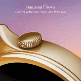 boAt Enigma Daze Smartwatch | Functional Crown, SOS with Location Tracking, Watch Face Studio | Metallic Gold