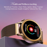 boAt Enigma Daze Smartwatch | Functional Crown, SOS with Location Tracking, Watch Face Studio | Metallic Gold