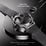 boAt enigma Gem Smartwatch | AMOLED Display | Single Chip BT Calling | Metallic Black